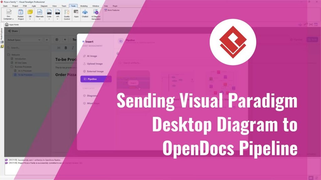 How to Insert and Update Visual Paradigm Diagrams in OpenDocs