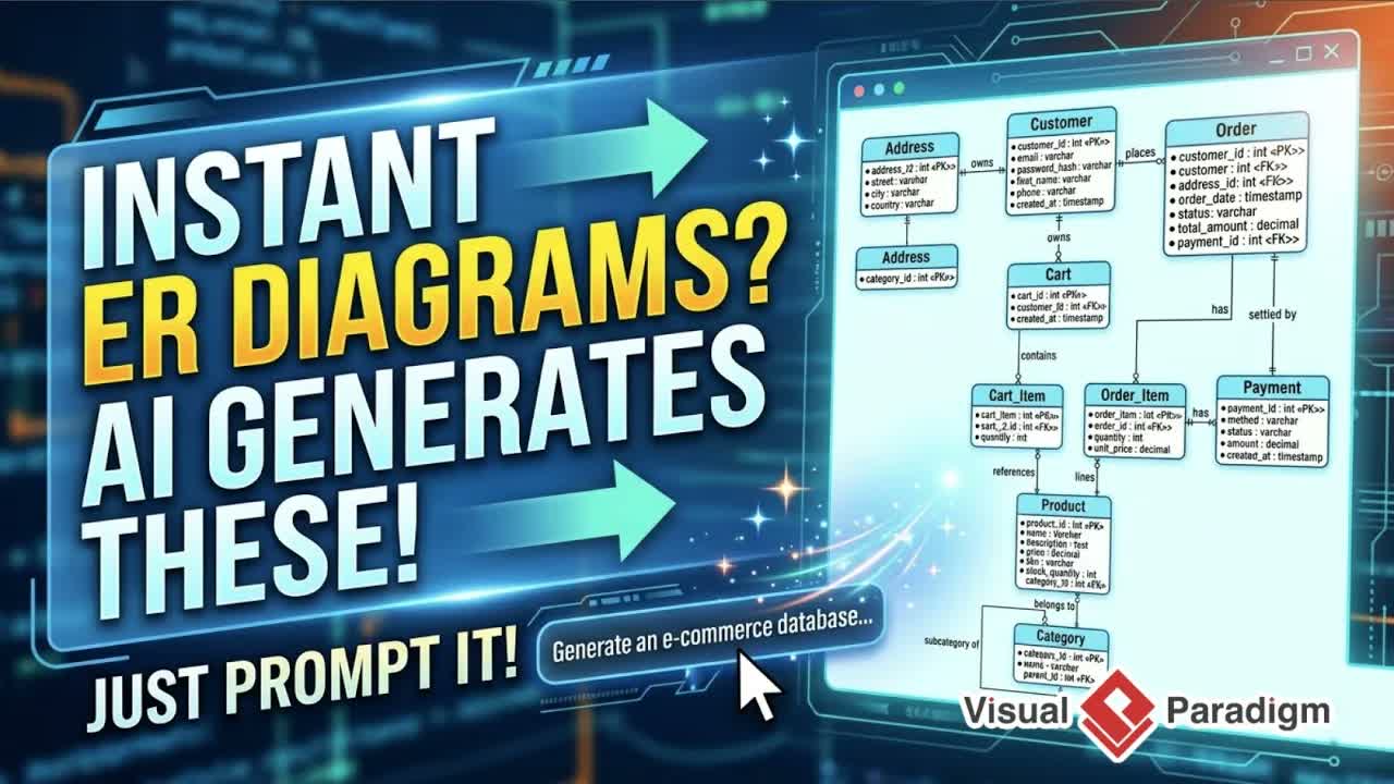 How to Generate Database ERDs in Seconds with Visual Paradigm AI Chatbot