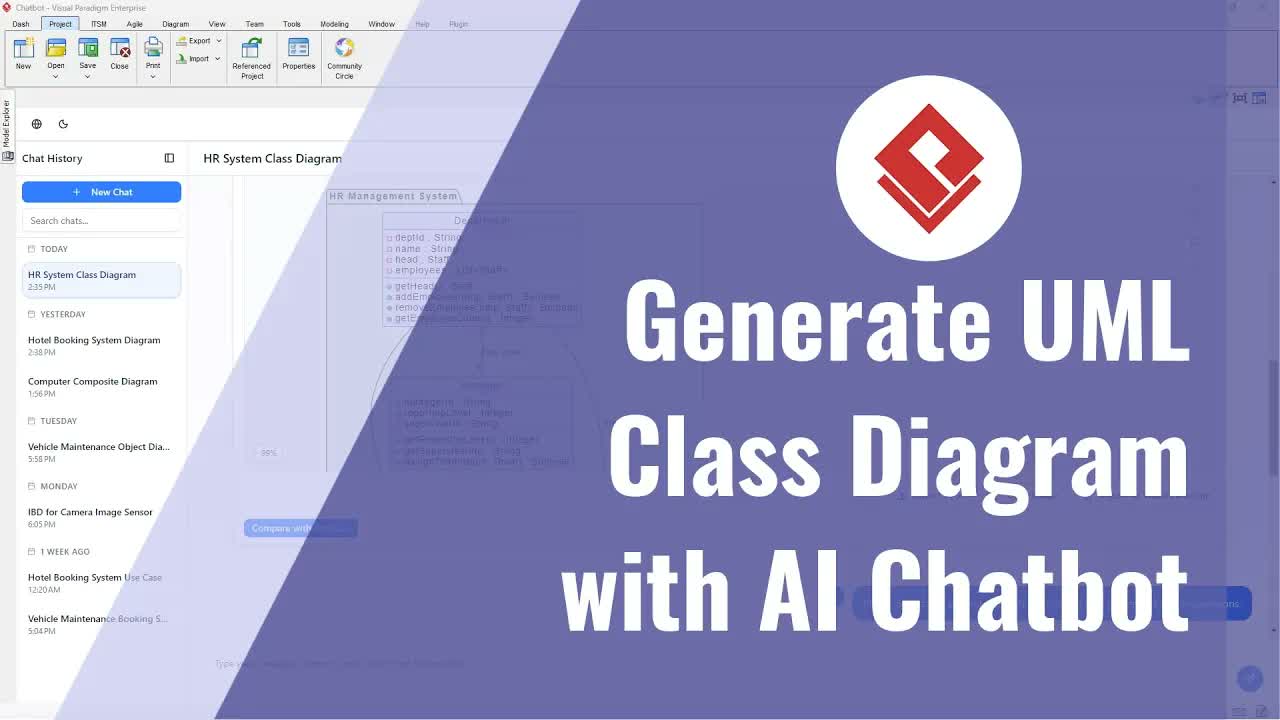 How to Generate UML Class Diagrams Using Visual Paradigm AI Chatbot