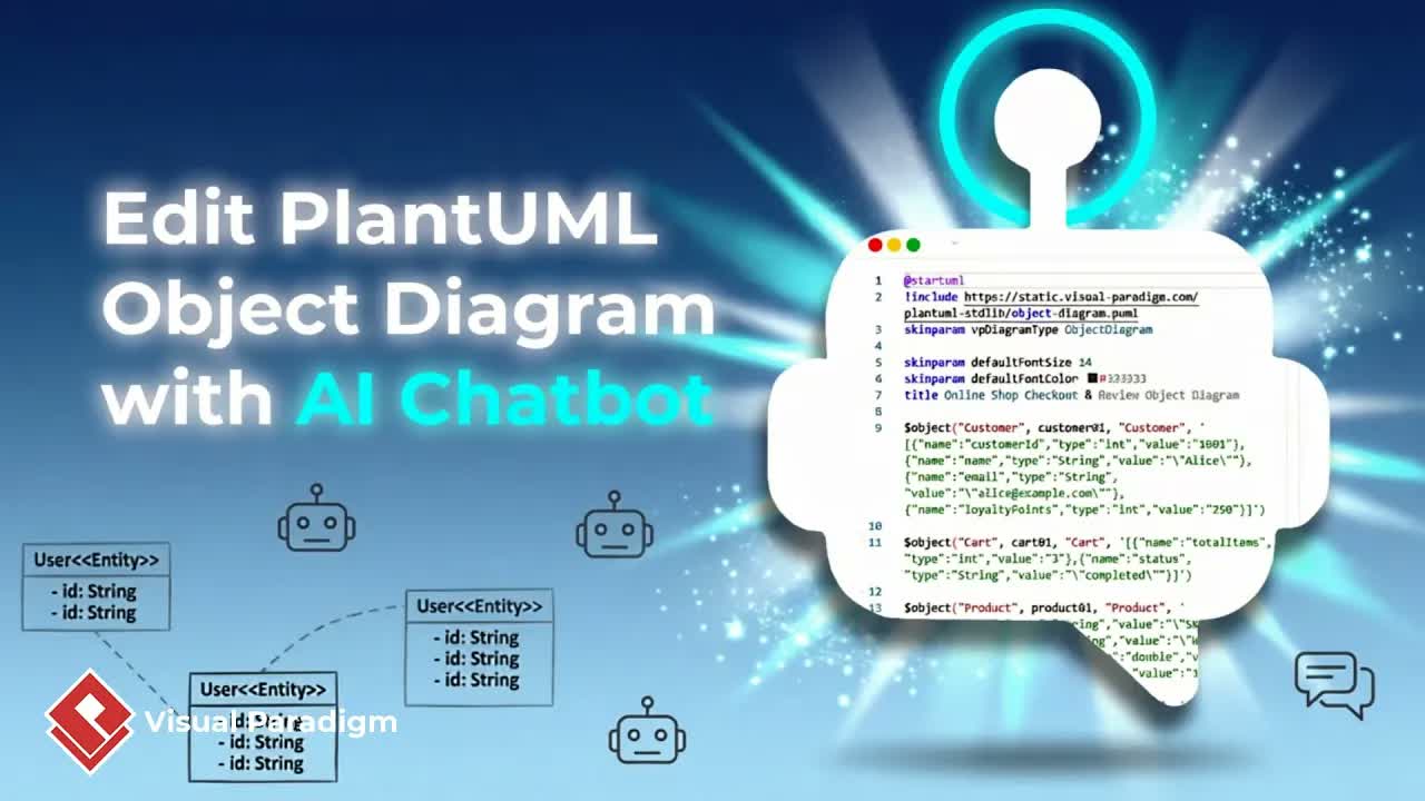How to Edit PlantUML Object Diagrams with Visual Paradigm Chatbot V2