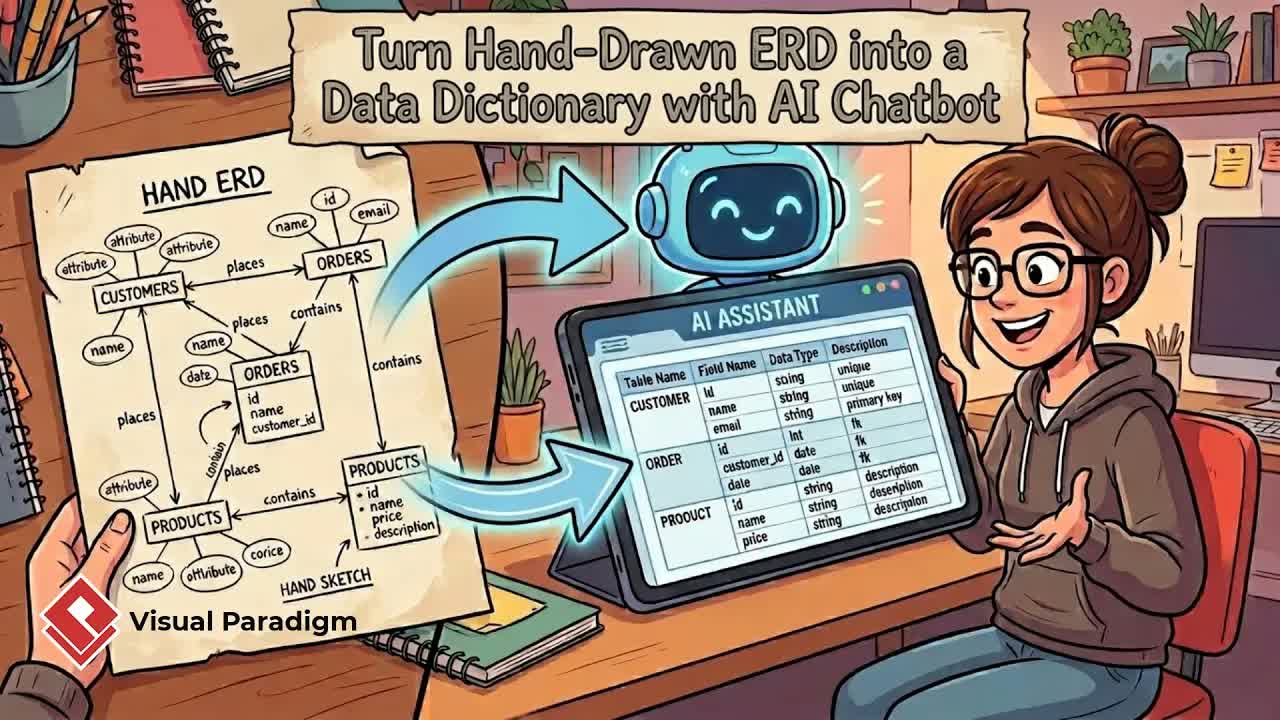 Turn Your Hand‑Drawn ERD Into A Data Dictionary With VP Chatbot
