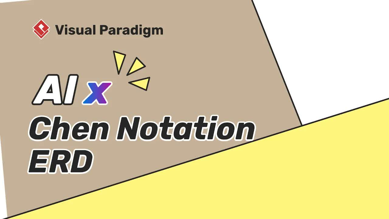 How to Generate Chen Notation ERDs using Visual Paradigm AI