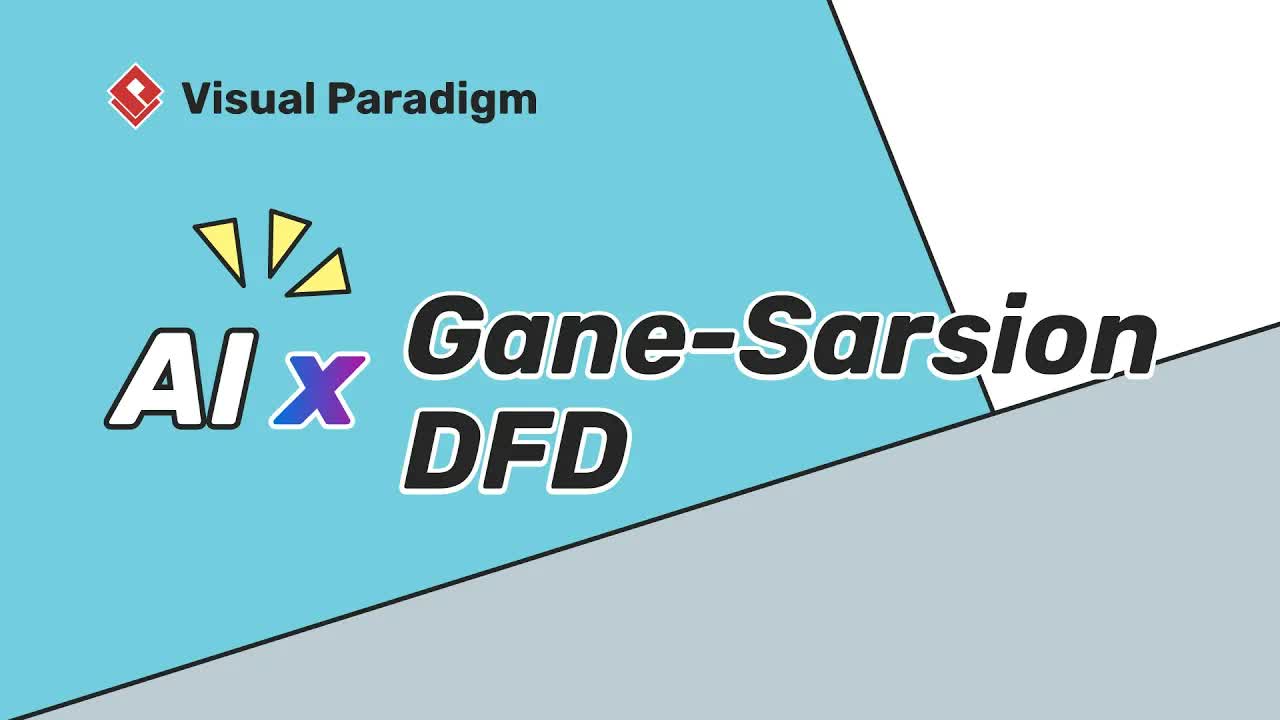 How to Generate Gane-Sarson Data Flow Diagrams Using AI in Visual Paradigm