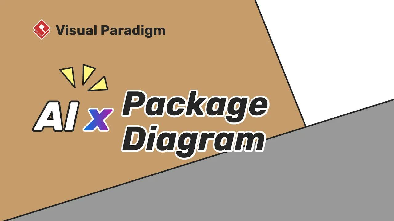 How to Generate UML Package Diagrams using Visual Paradigm AI
