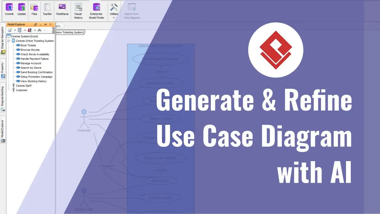 How to Refine Use Case Diagrams with AI in Visual Paradigm