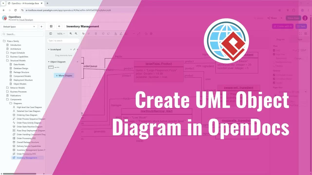 Create UML Object Diagram With AI In Visual Paradigm Online OpenDocs
