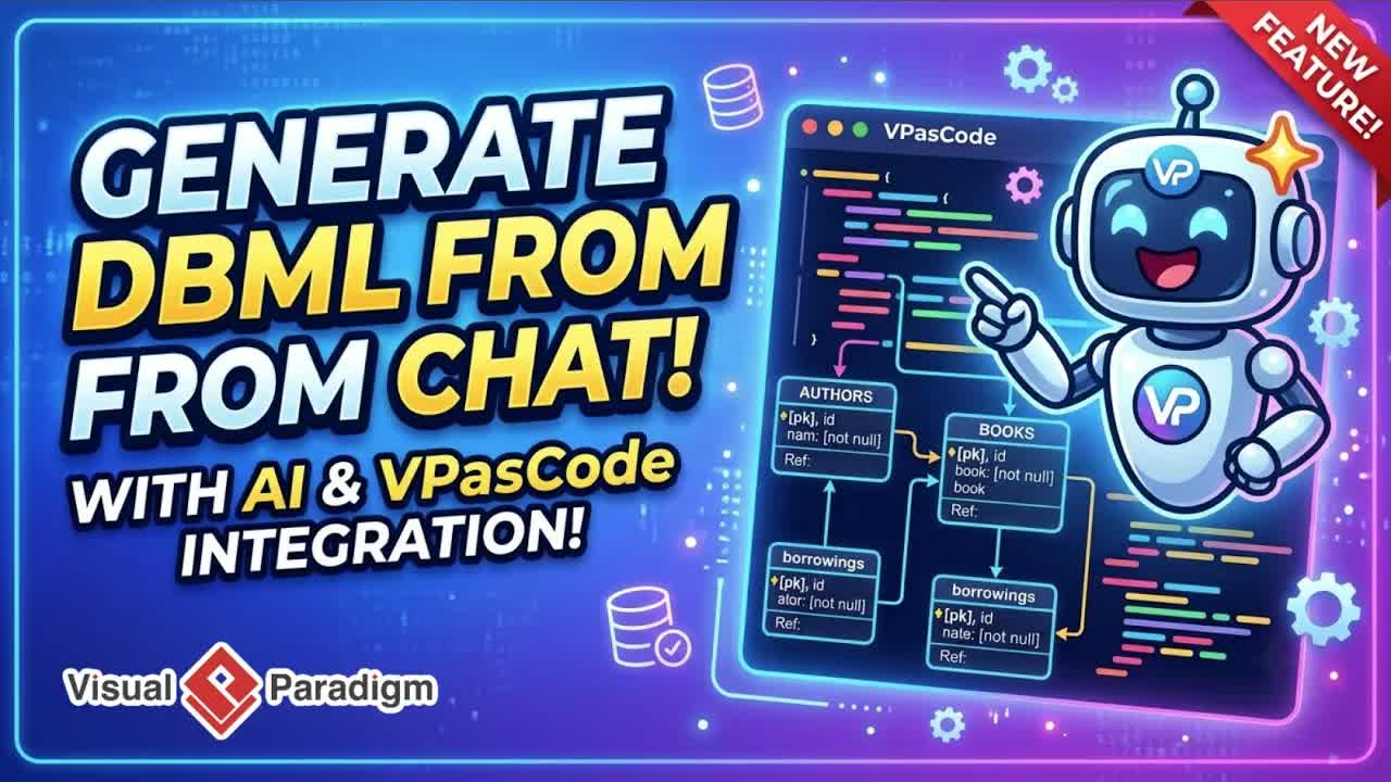 How to Generate DBML Database Schemas with AI using Chatbot and VPasCode